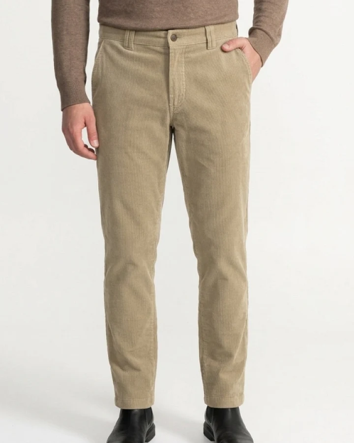 De IONESCU Herren vegan Hose Aus Cord Von Comarnic Beige