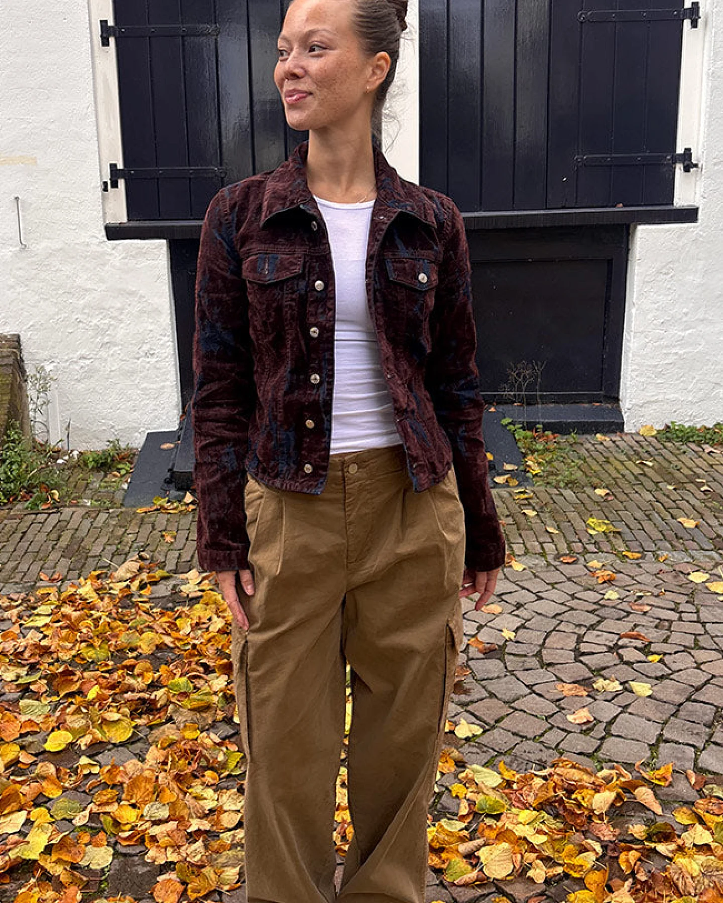 ARMEDANGELS Damen vegan Cargo-Hose Gebürstet Amberwood Braun – Ansicht 2