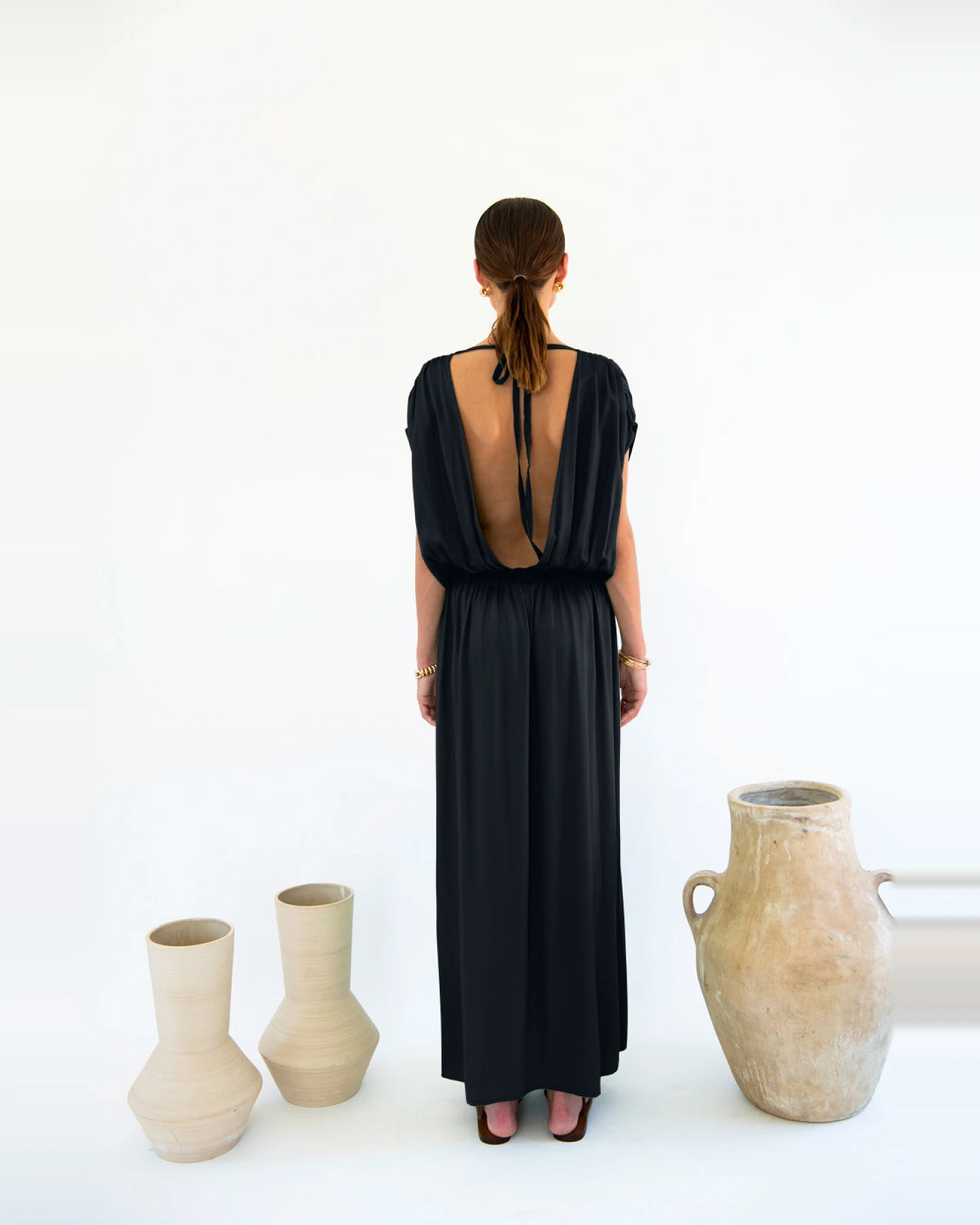 Neu Nomads Damen vegan Kleid Natalia Schwarz – Ansicht 2