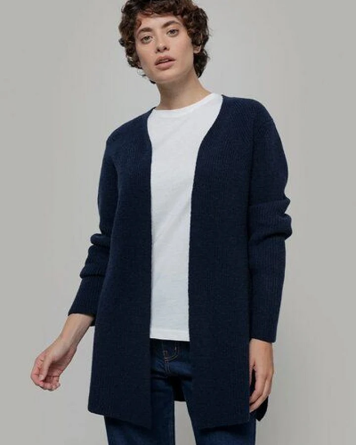Rifò Langer Woll-Cardigan Modell: Gioia