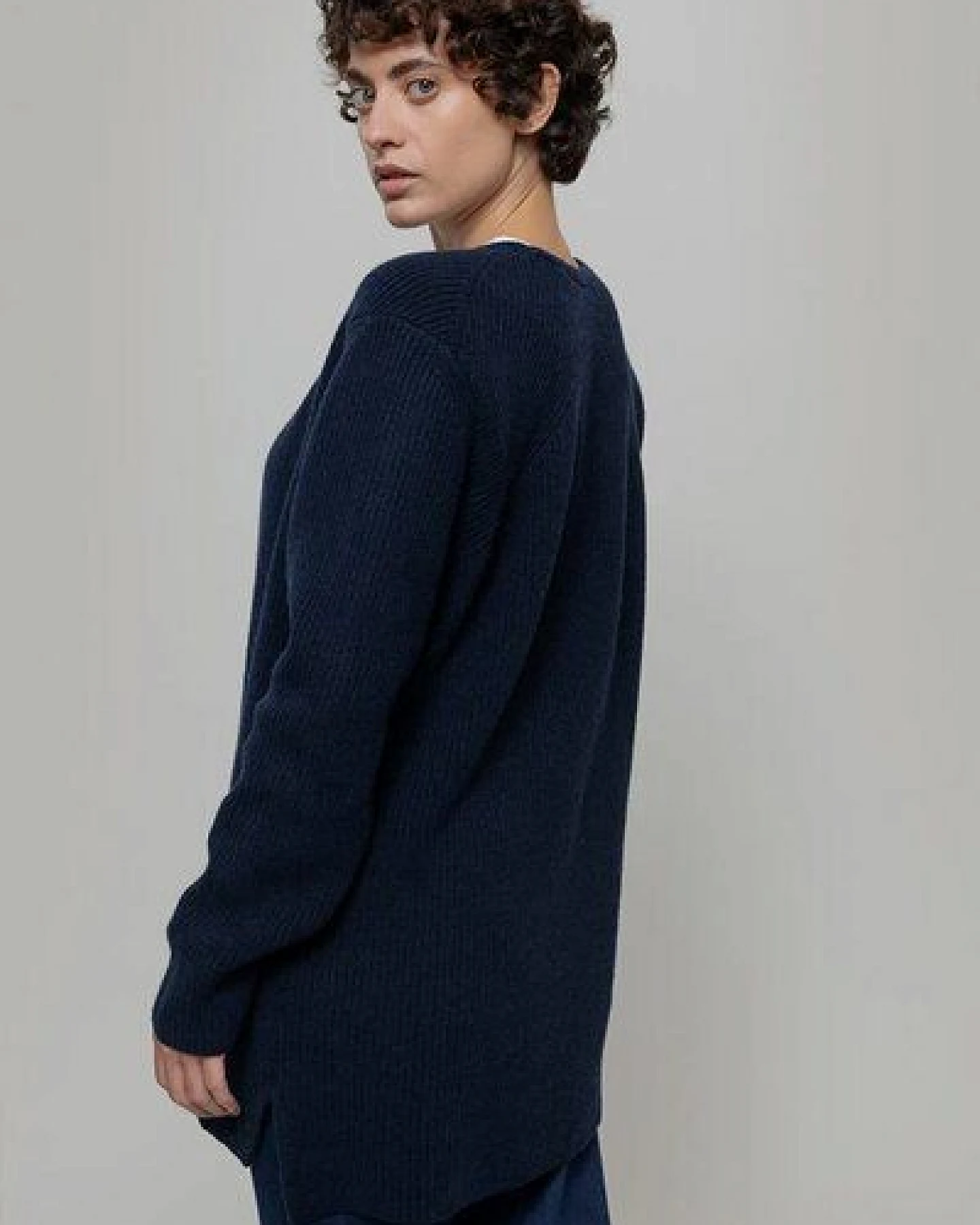 Rifò Langer Woll-Cardigan Modell: Gioia – Ansicht 3