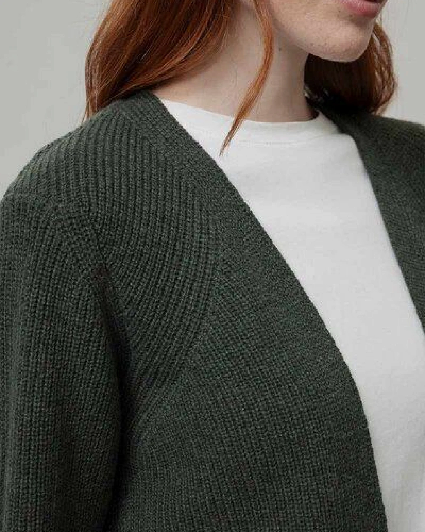 Rifò Langer Woll-Cardigan Modell: Gioia – Ansicht 3