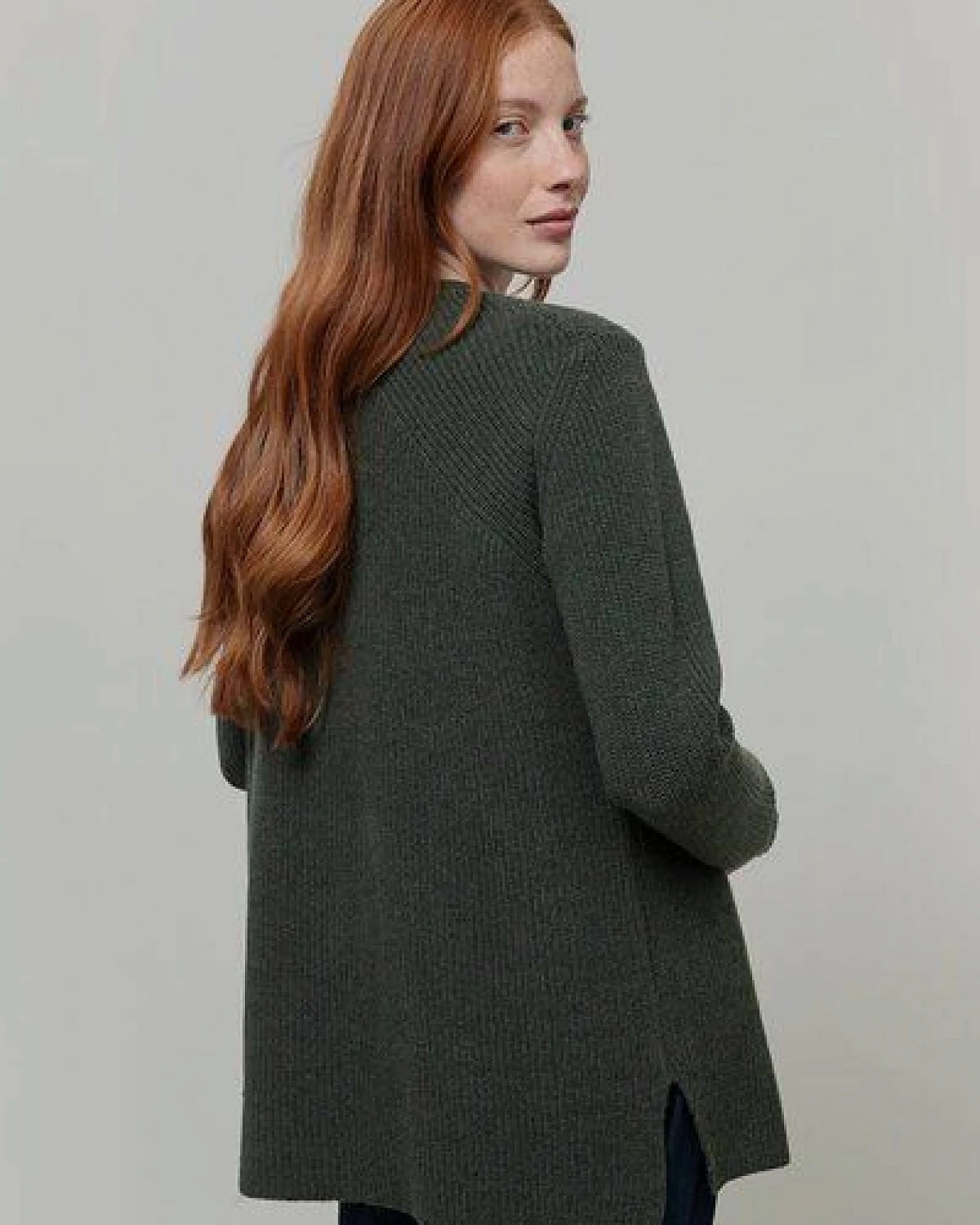 Rifò Langer Woll-Cardigan Modell: Gioia – Ansicht 4
