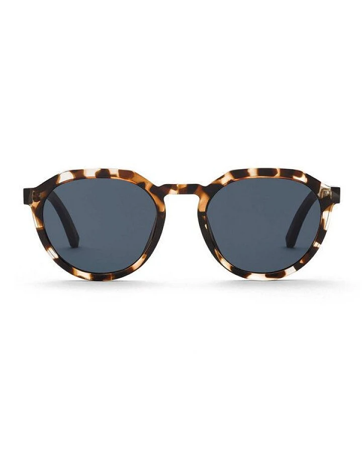 TAKE A SHOT Holz Sonnenbrille für Damen Klein und Schmal im modernen Panto Design