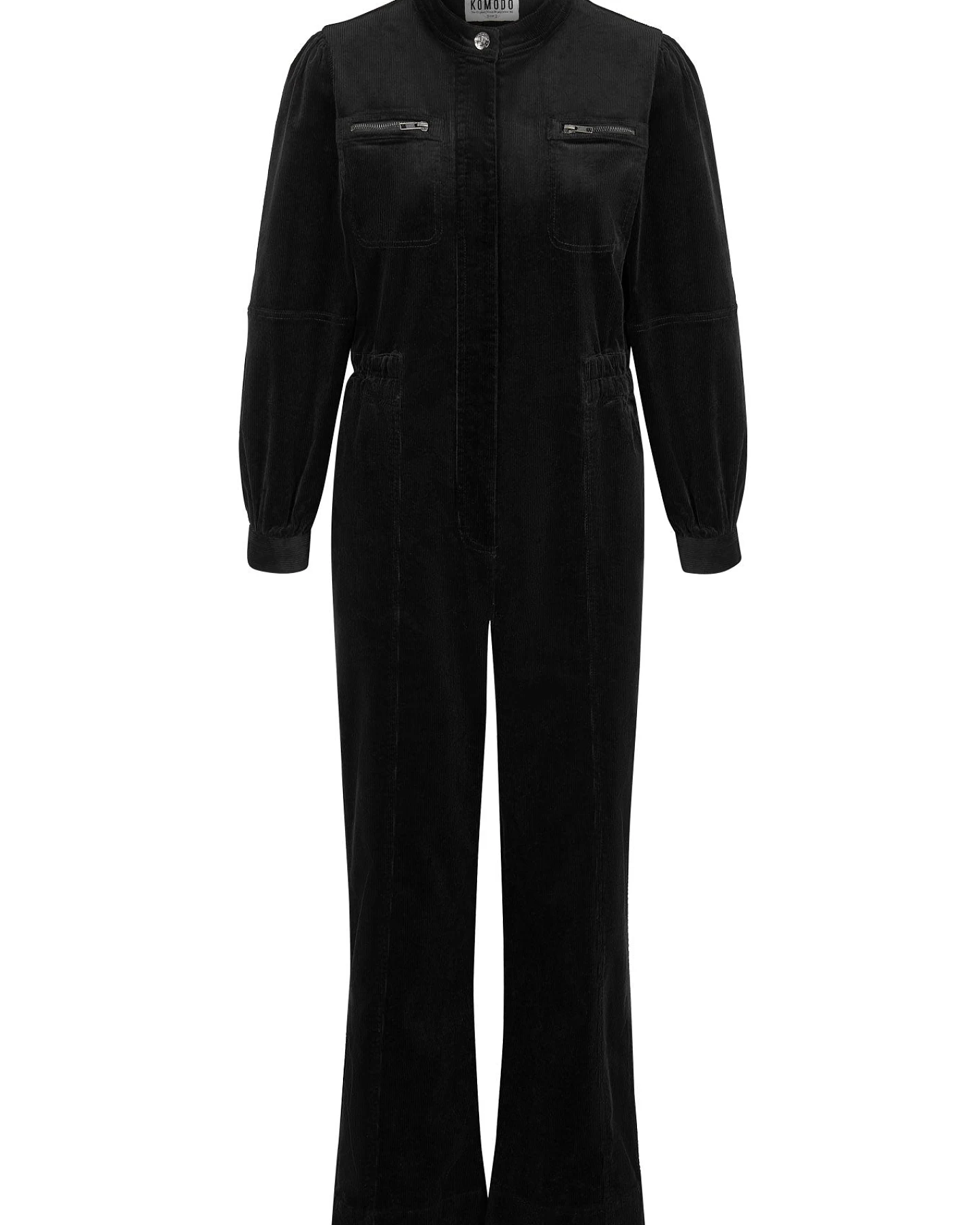 KOMODO Damen vegan Jumpsuit Kawa Schwarz – Ansicht 2