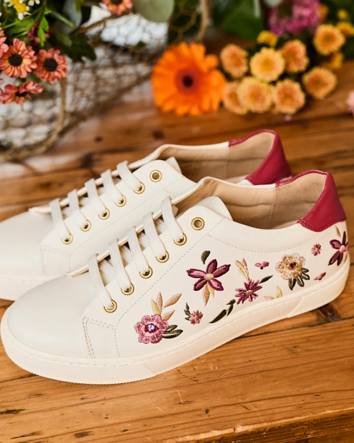 Minuit Sur Terre Damen vegan Sneaker Virevolte Florale Mehrfarbig