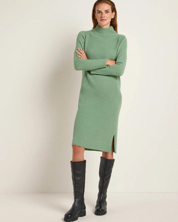 Rippen-Strickkleid
