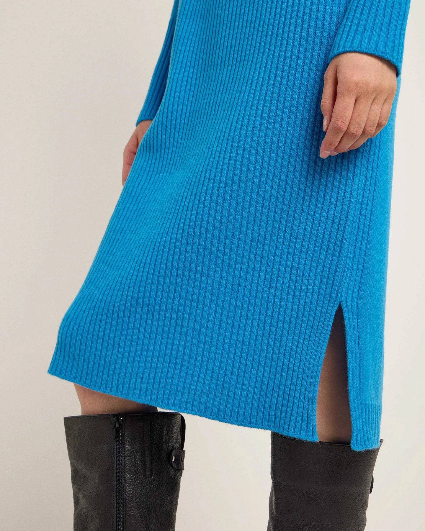 Rippen-Strickkleid – Ansicht 4