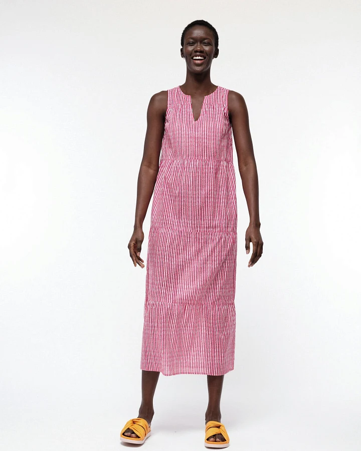 Maxikleid Stripe Print