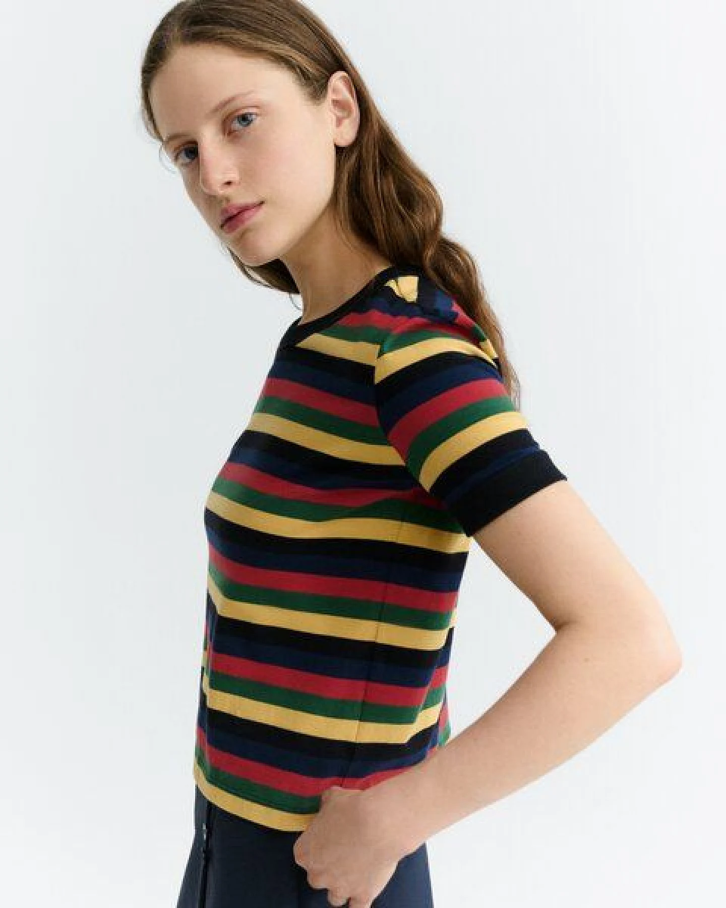 thinking mu Zowie R. Streifen-T-Shirt – Ansicht 2