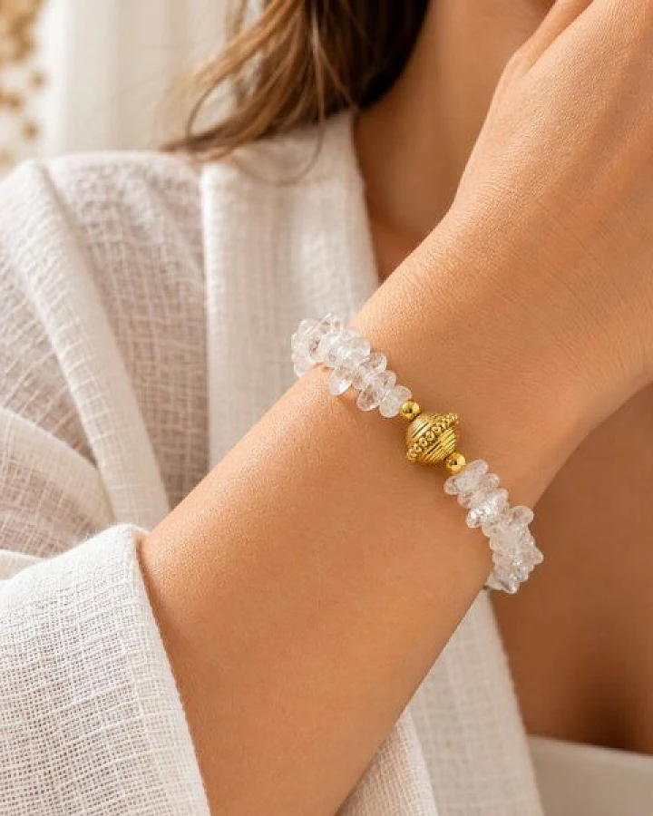 Janselo Armband mit klaren Kristallsplittern