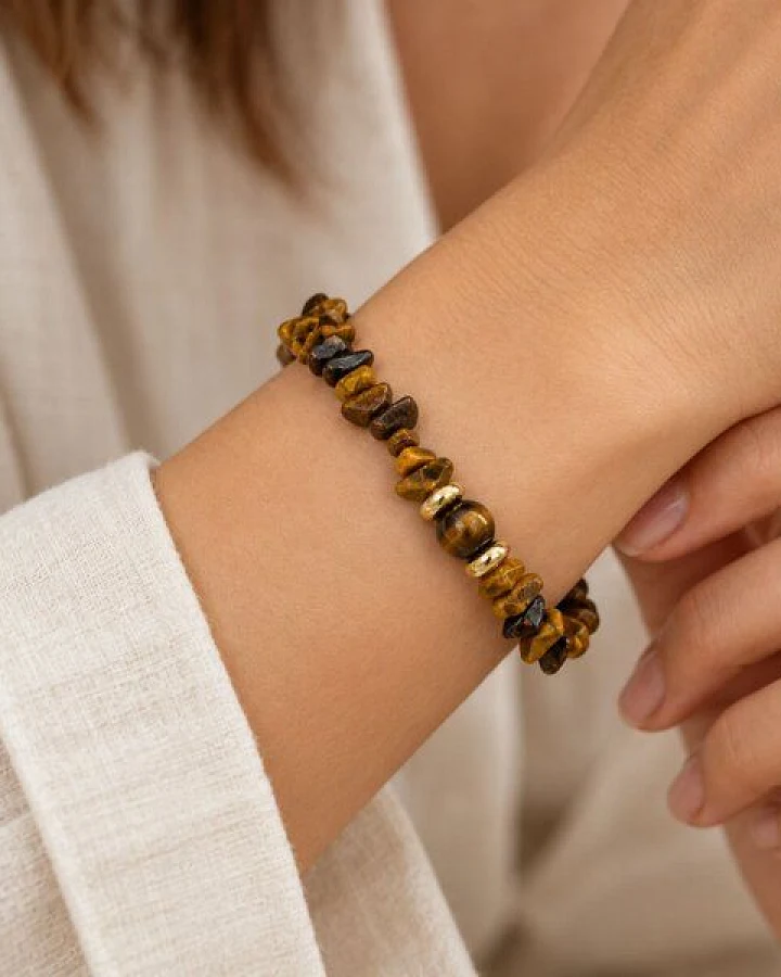 Janselo Tigerauge-Splitter-Armband