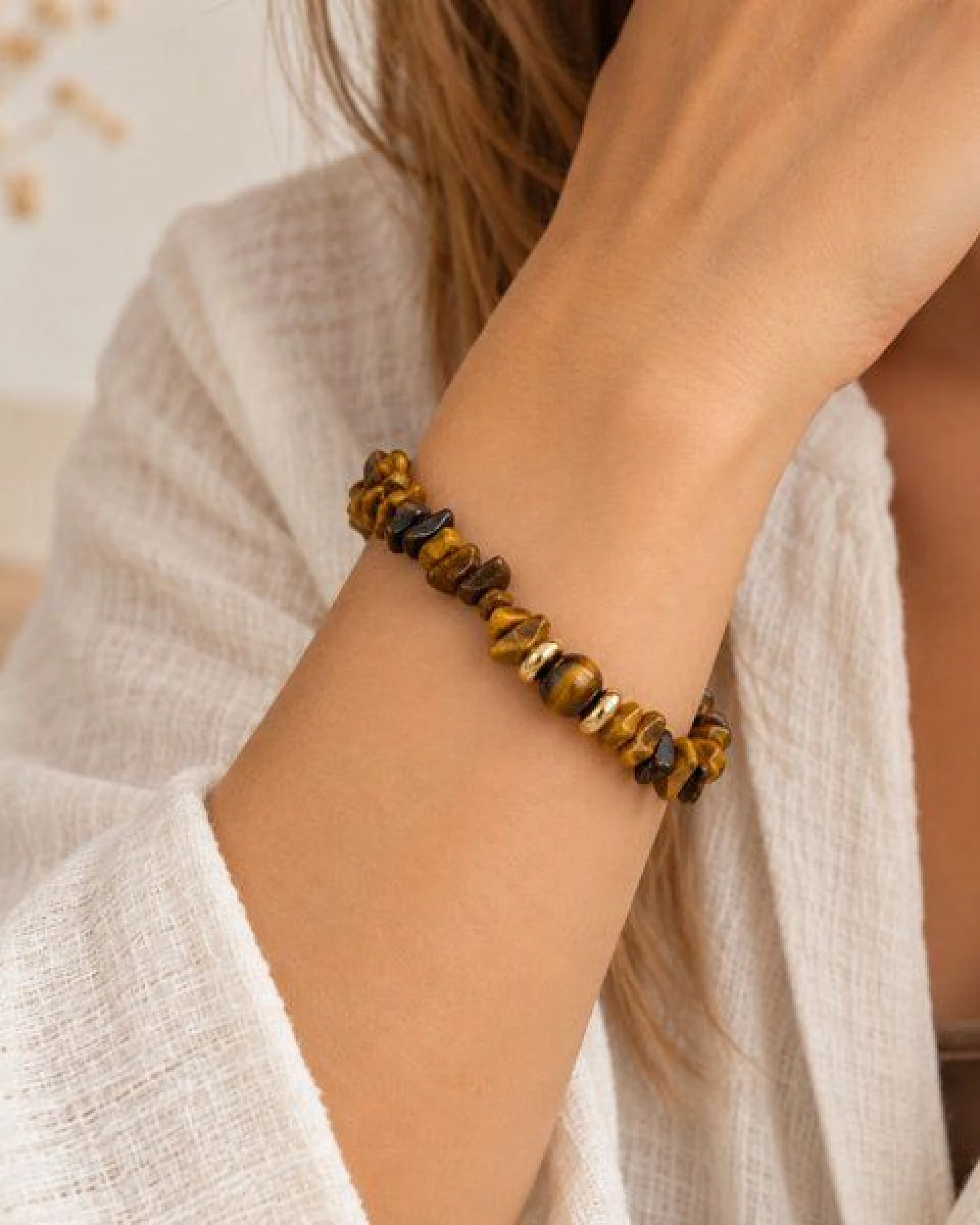 Janselo Tigerauge-Splitter-Armband – Ansicht 3