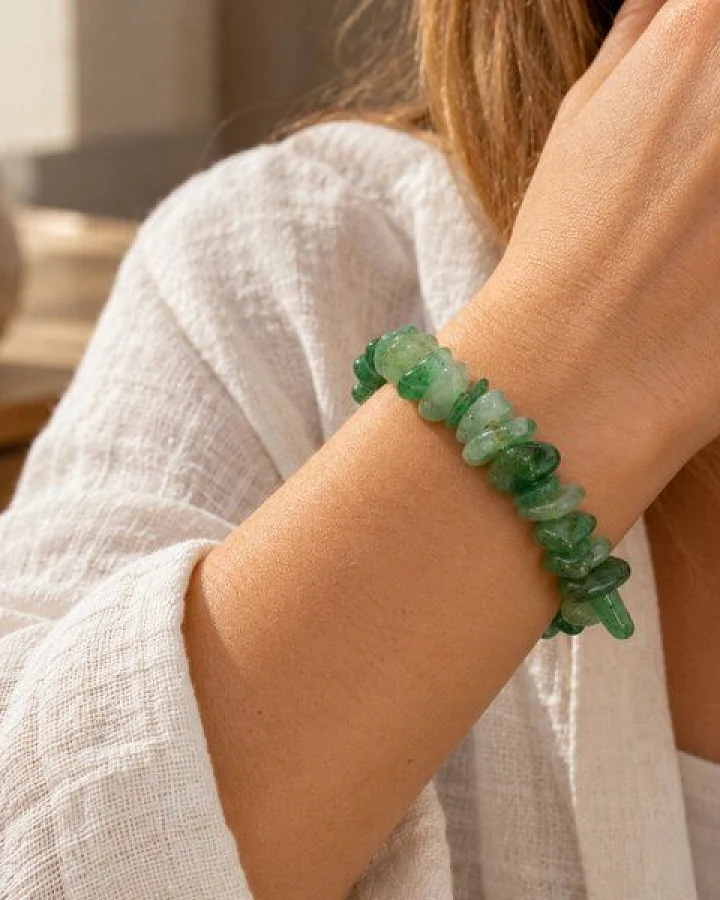 Janselo Armband mit grünen Kristallsplittern