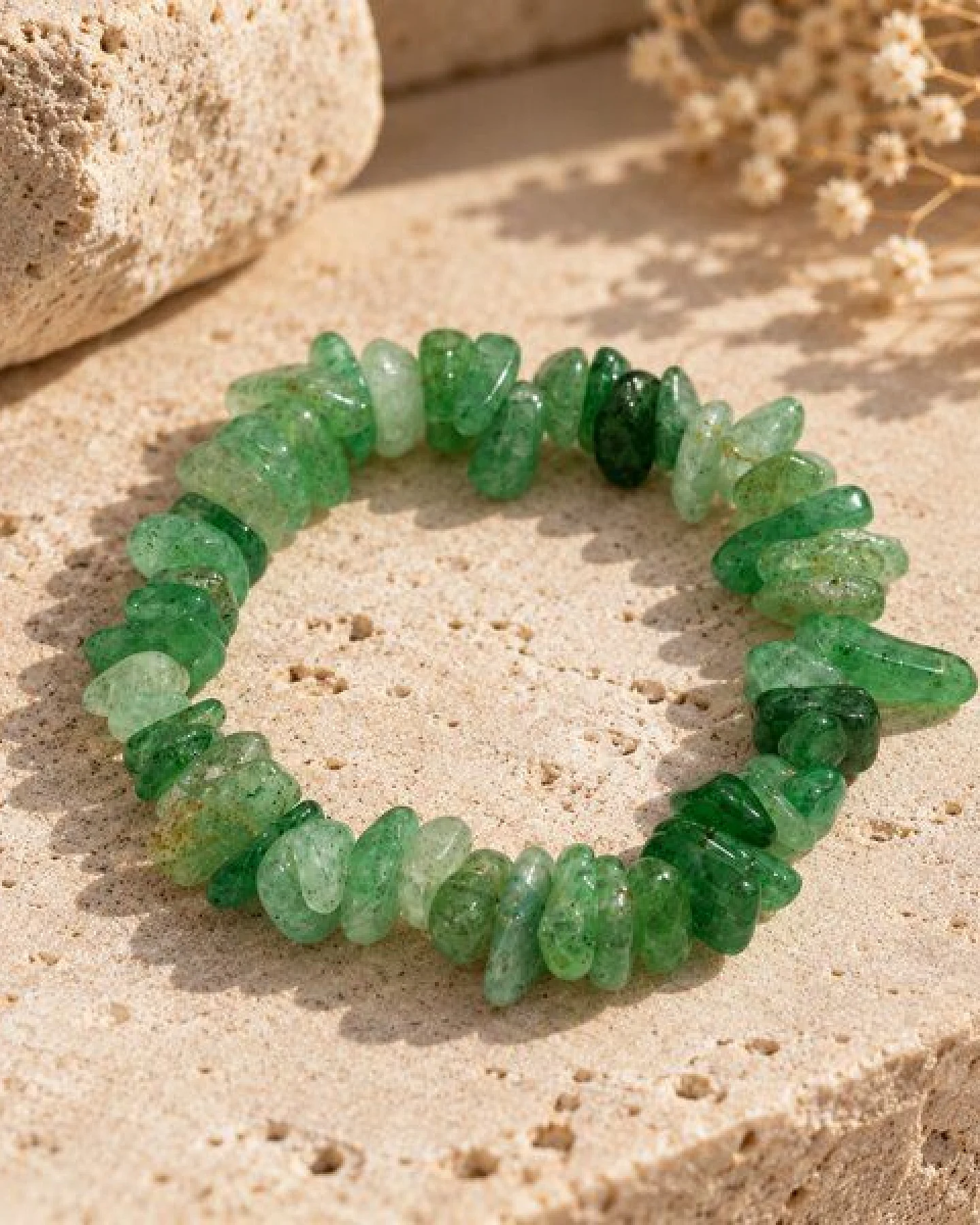 Janselo Armband mit grünen Kristallsplittern – Ansicht 4