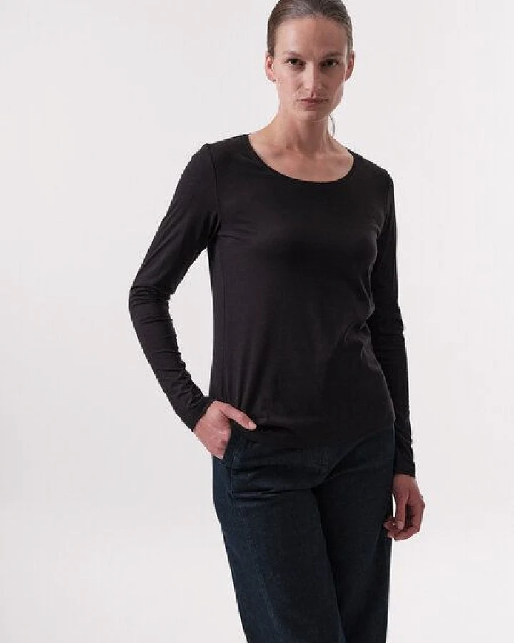 LANIUS Langarmshirt aus Bio-Baumwolle