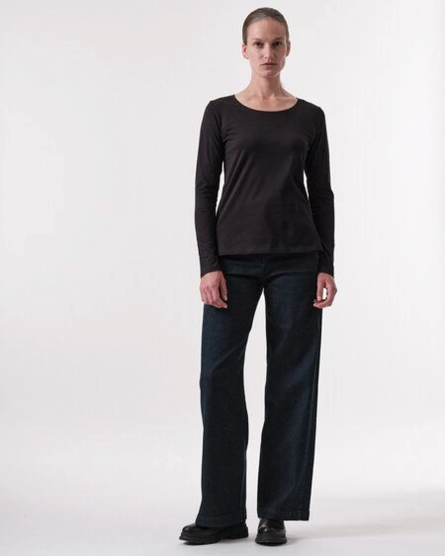 LANIUS Langarmshirt aus Bio-Baumwolle – Ansicht 3