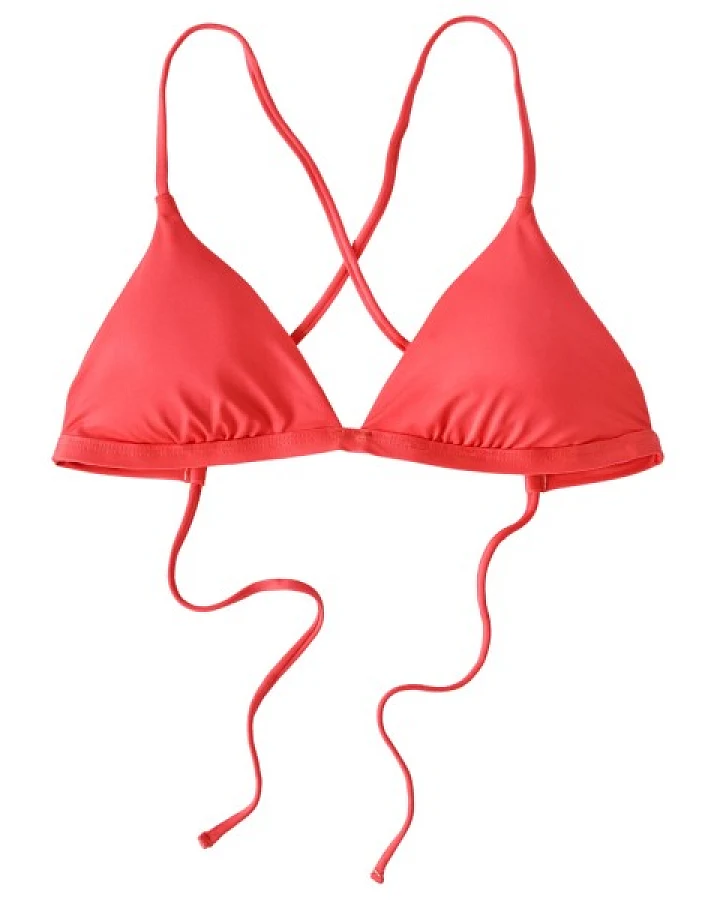 Patagonia - Women's Cross Shore Triangle Top - Bikini-Top Gr XS rot/weiß