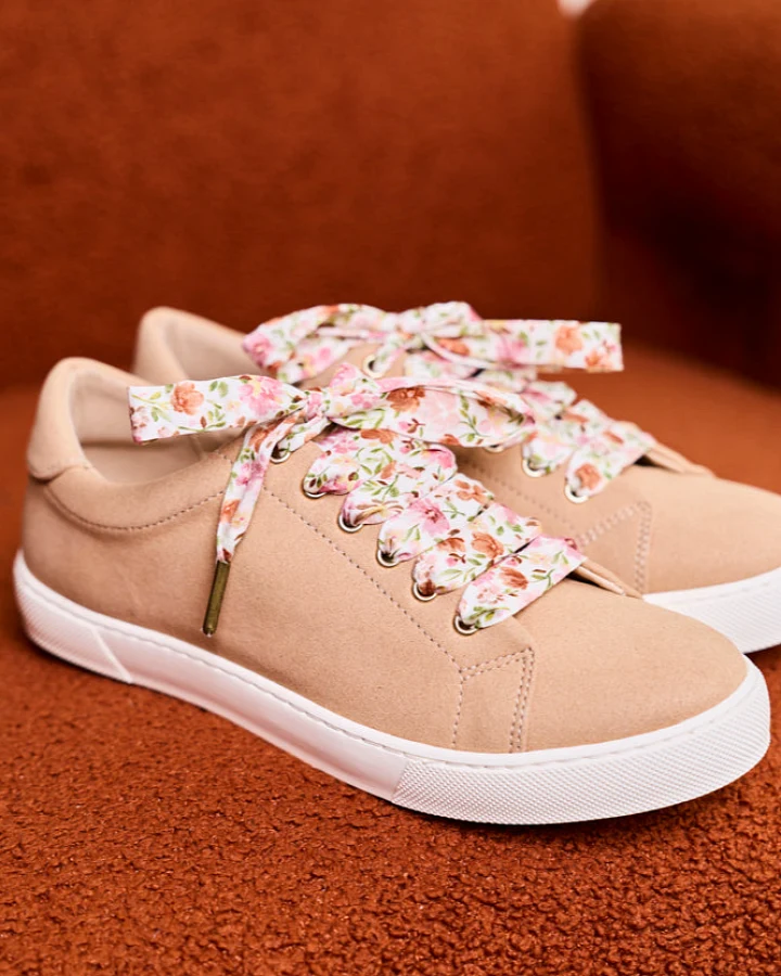 Minuit Sur Terre Damen vegan Sneaker Virevolte Latte Beige