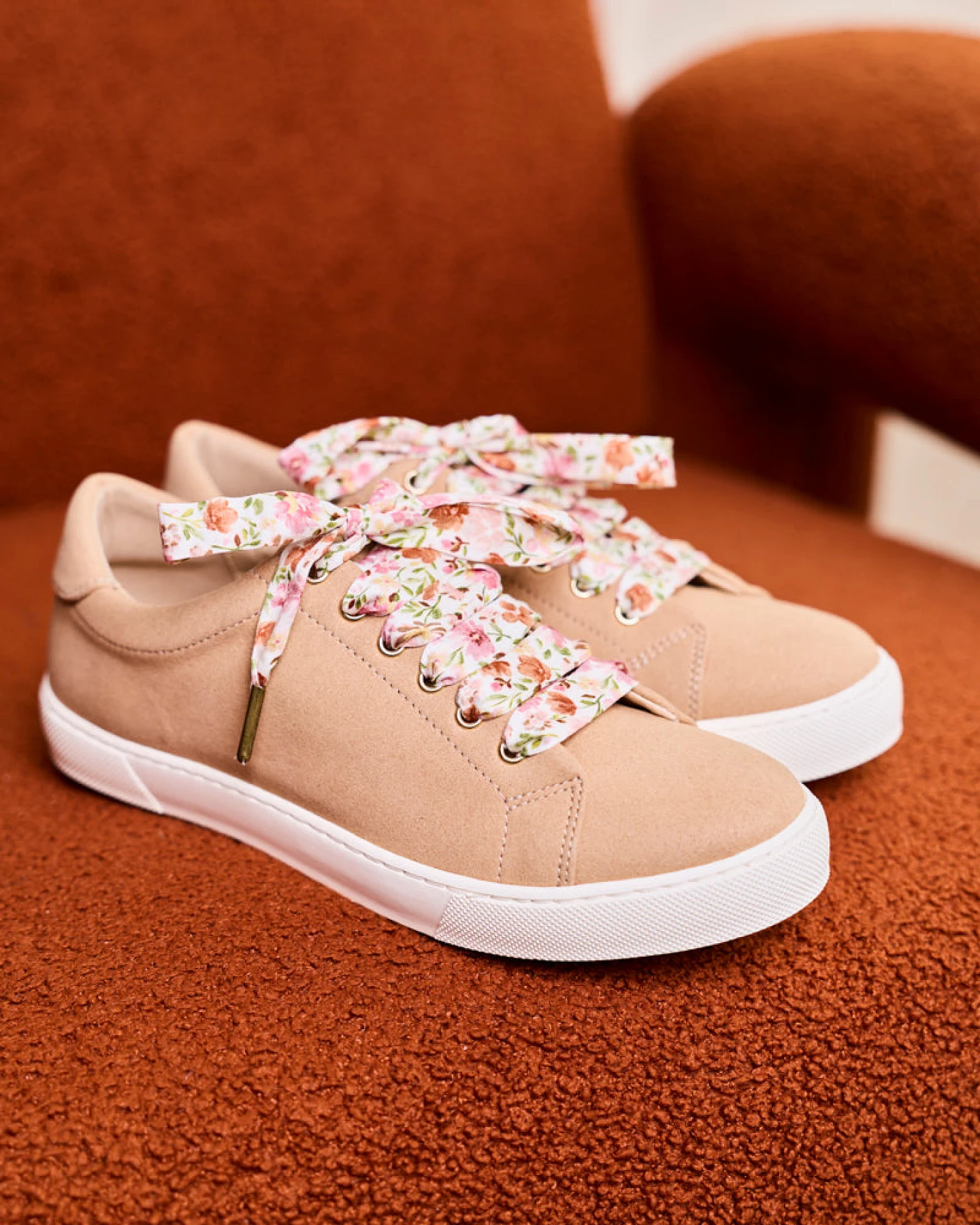 Minuit Sur Terre Damen vegan Sneaker Virevolte Latte Beige – Ansicht 2