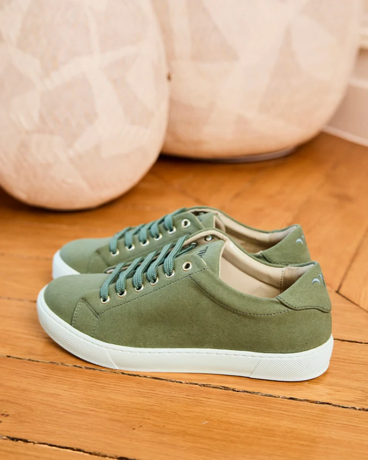 Minuit Sur Terre Damen vegan Sneaker Virevolte Salvia Salbeigrün