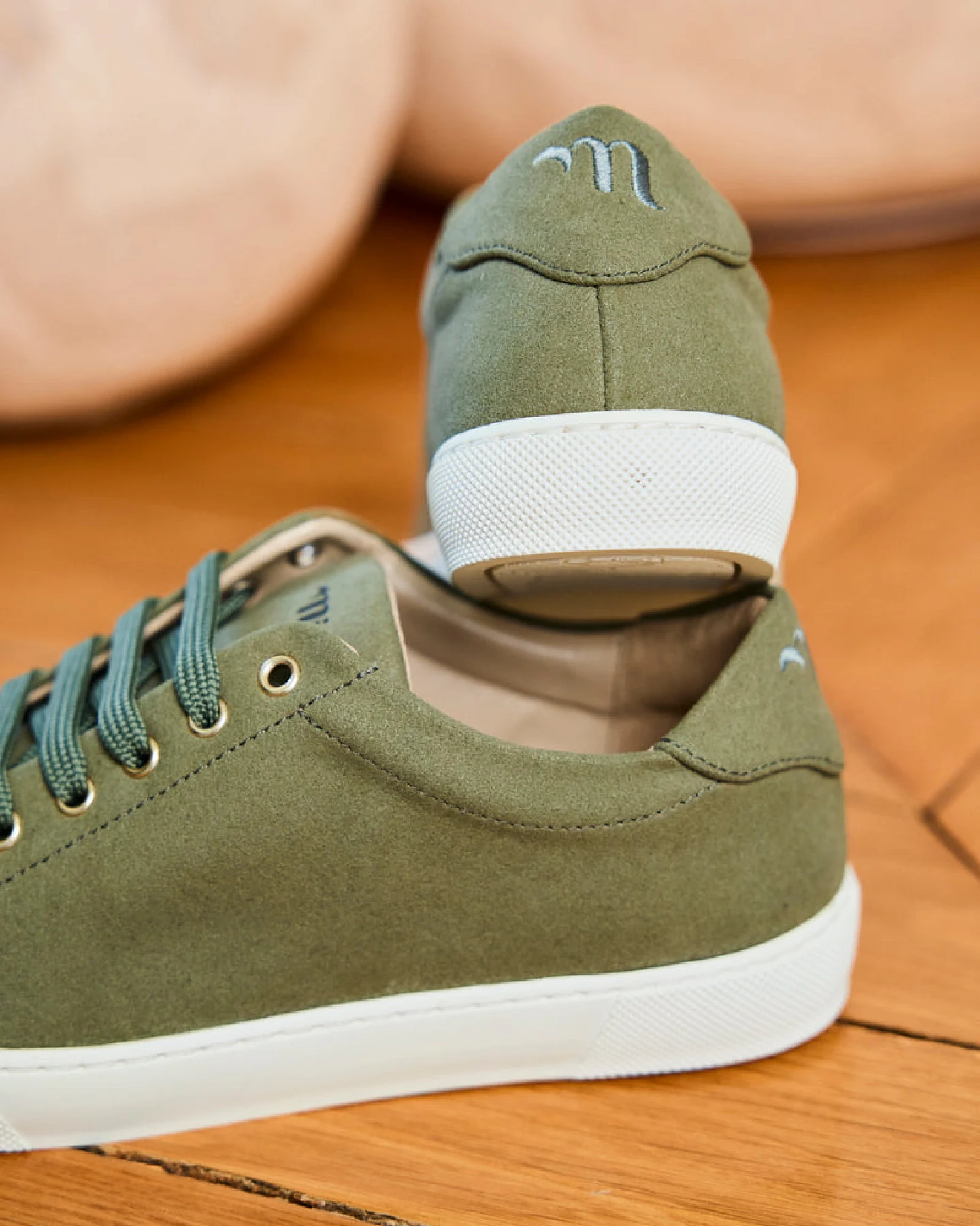Minuit Sur Terre Damen vegan Sneaker Virevolte Salvia Salbeigrün – Ansicht 2