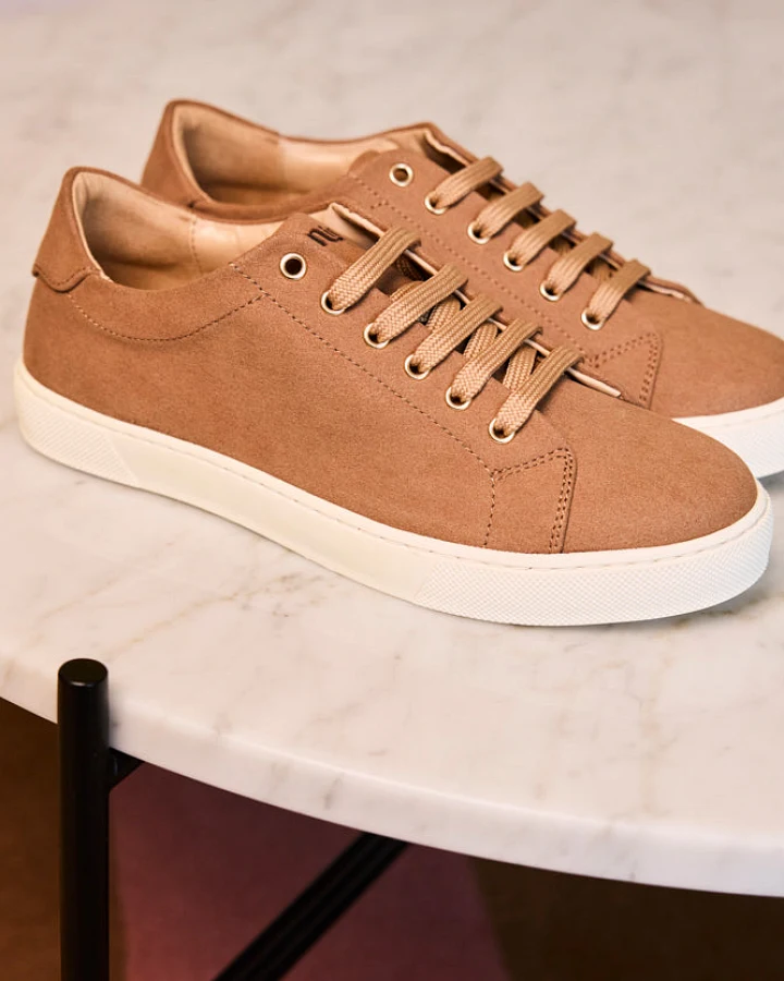Minuit Sur Terre Damen vegan Sneaker Virevolte Mokka Braun