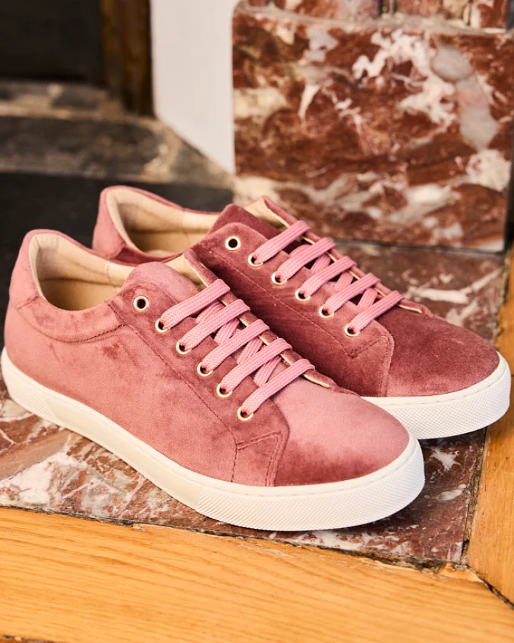 Minuit Sur Terre Damen vegan Sneaker Virevolte Rose Des Bois Pink