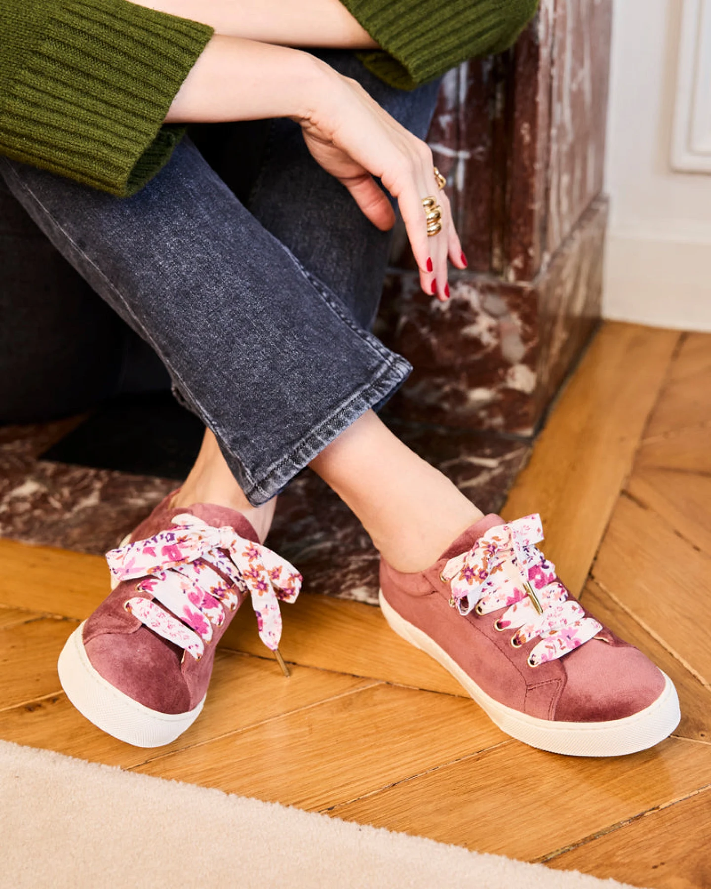 Minuit Sur Terre Damen vegan Sneaker Virevolte Rose Des Bois Pink – Ansicht 2