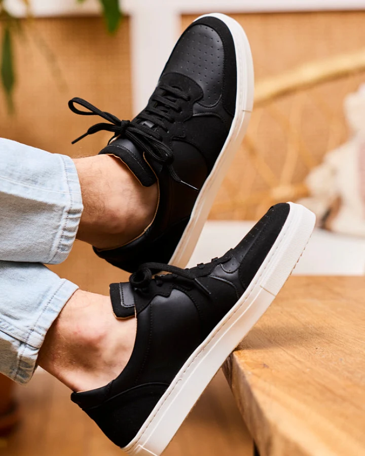 Minuit Sur Terre Herren vegan Sneaker Barkley Schwarz
