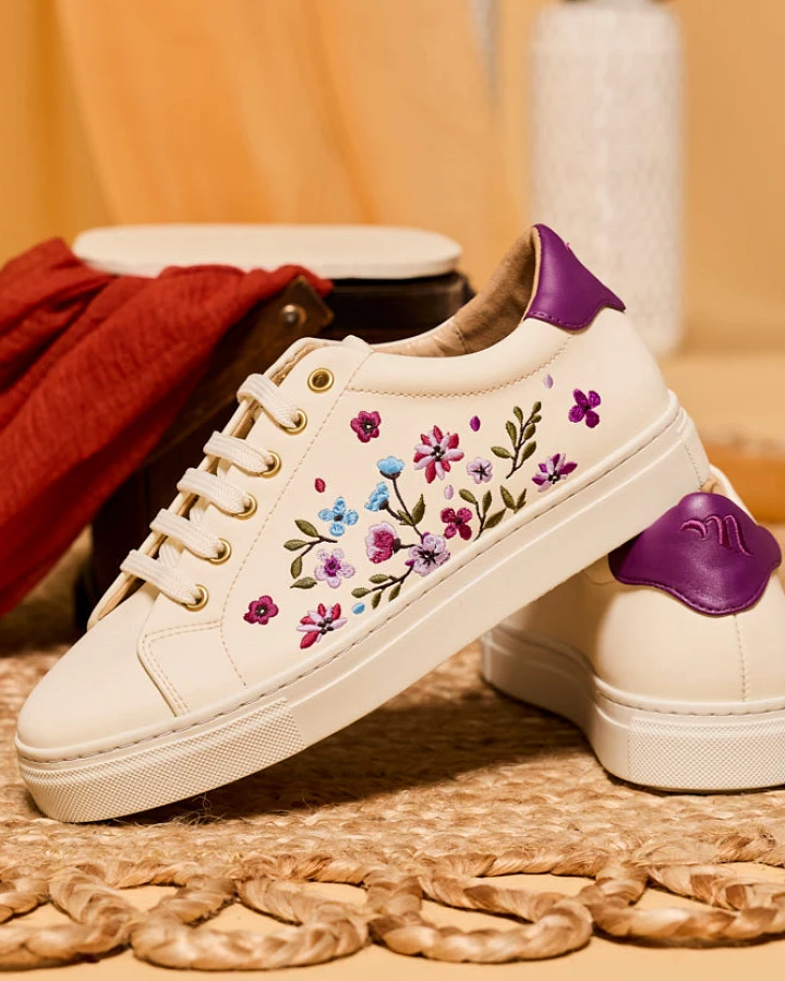 Minuit Sur Terre Damen vegan Sneaker Bellecombe Violettes Lila