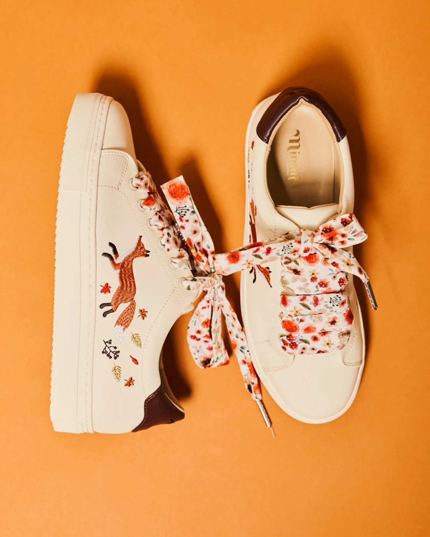 Minuit Sur Terre Damen vegan Sneaker Bellecombe Renard Weiß – Ansicht 2