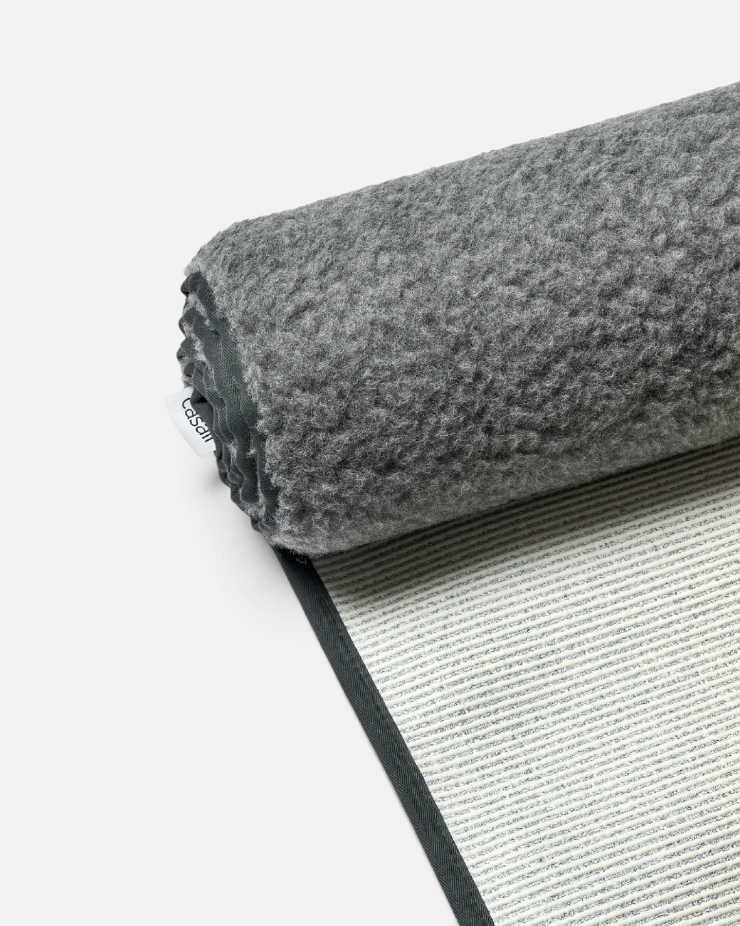 Casall Yogamatte Naturwolle - Dark Grey – Ansicht 3