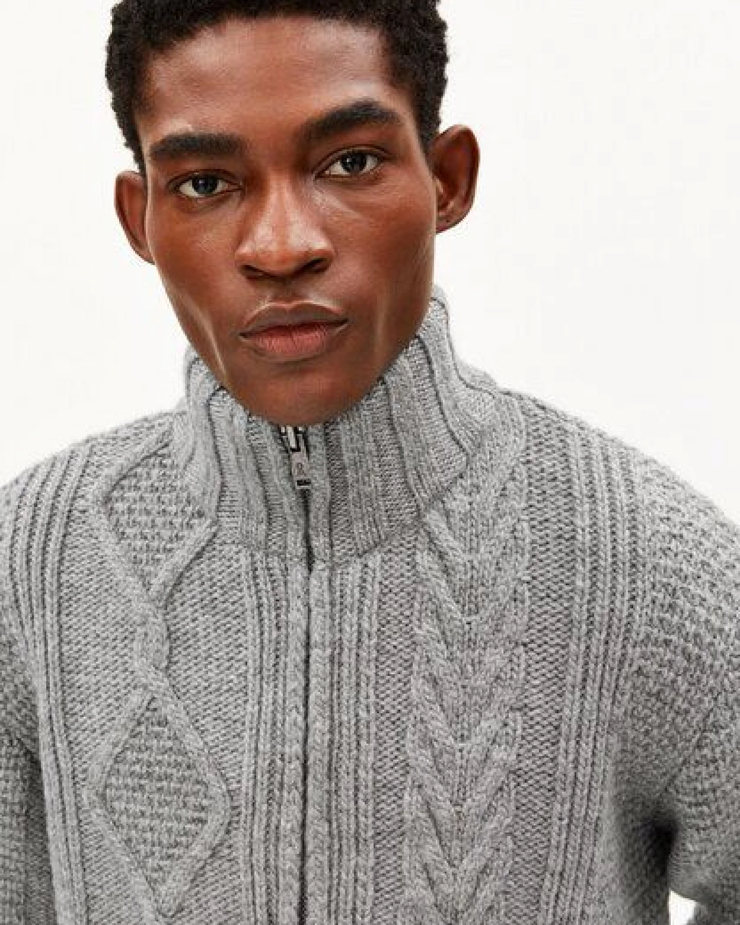 ARMEDANGELS CABLE PATCHWORK JACKET Herren 100% Bio-Wolle – Ansicht 3