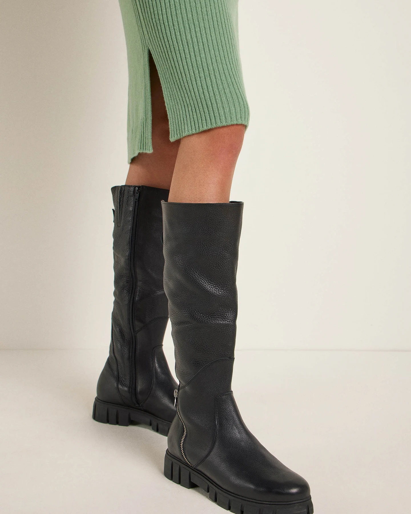 Rippen-Strickkleid – Ansicht 4