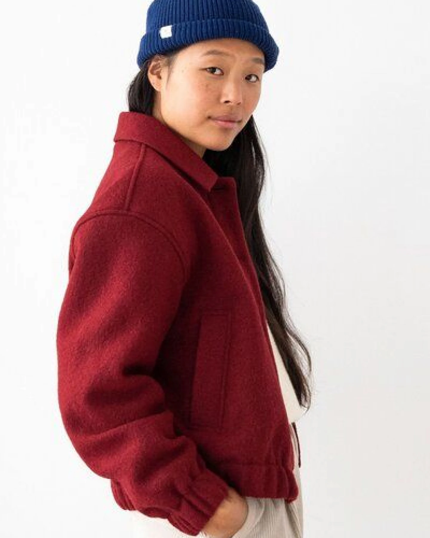 TWOTHIRDS Jacke aus gekochter Wolle Rennell – Ansicht 4
