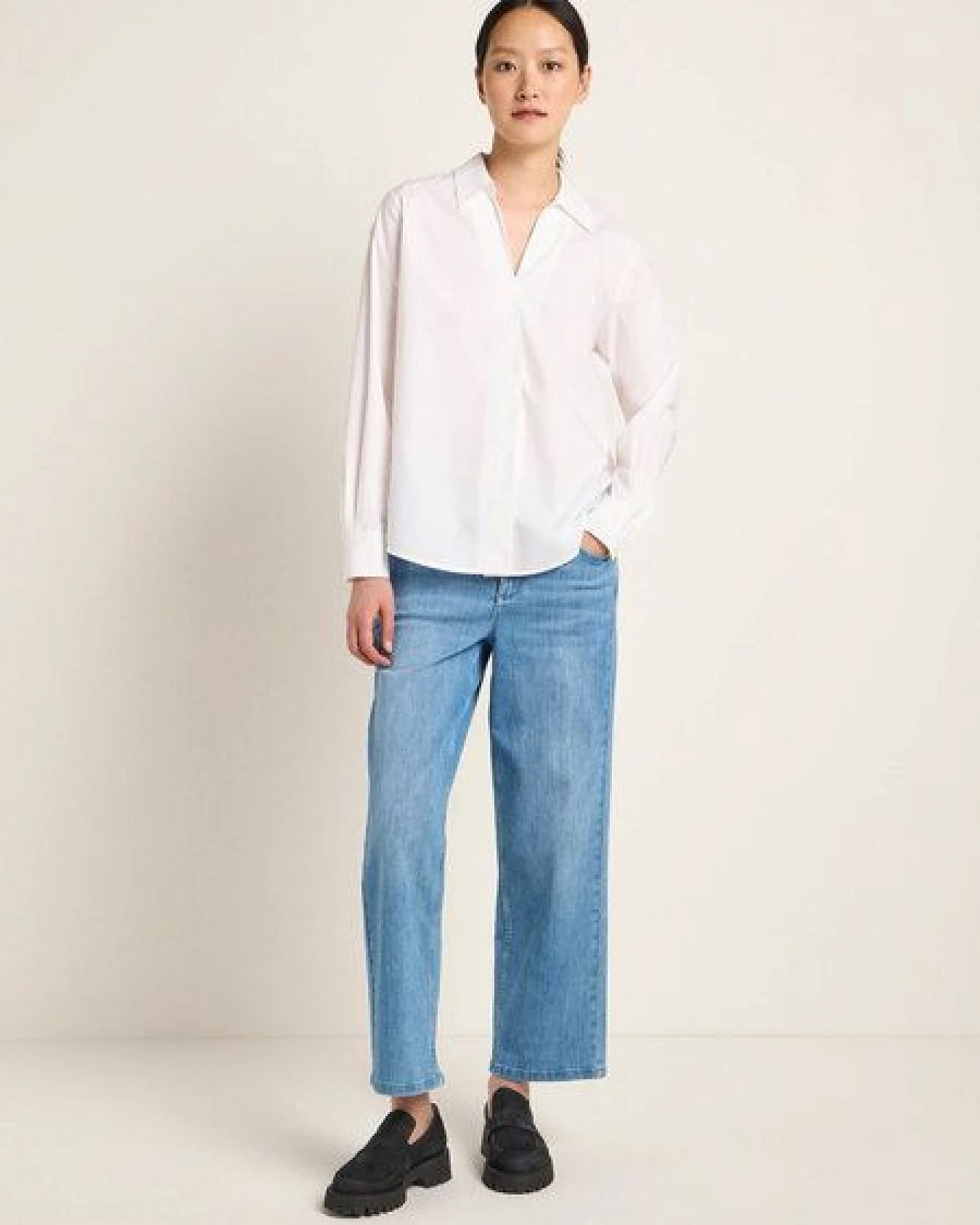 LANIUS Bluse aus Bio-Baumwolle – Ansicht 2