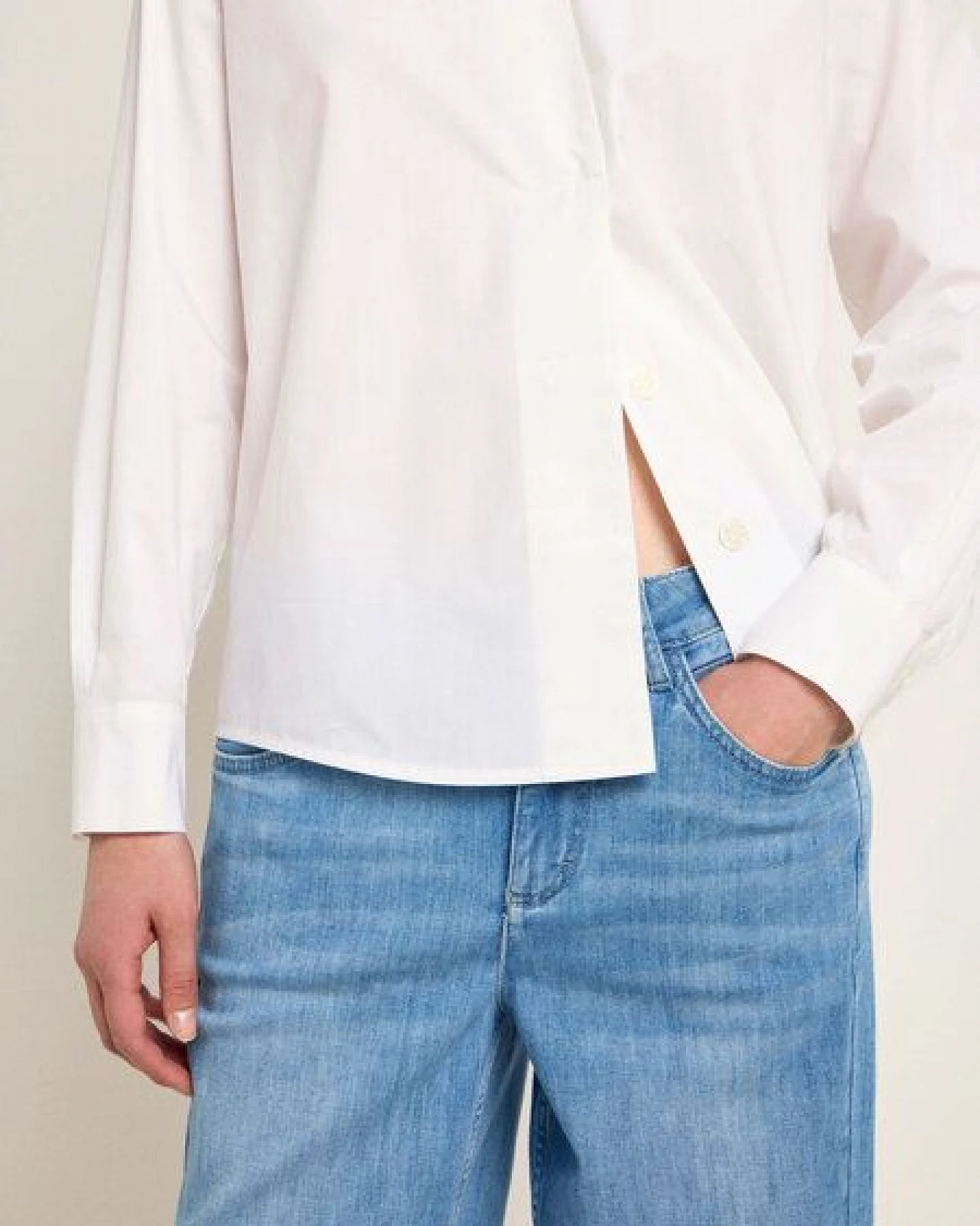 LANIUS Bluse aus Bio-Baumwolle – Ansicht 4