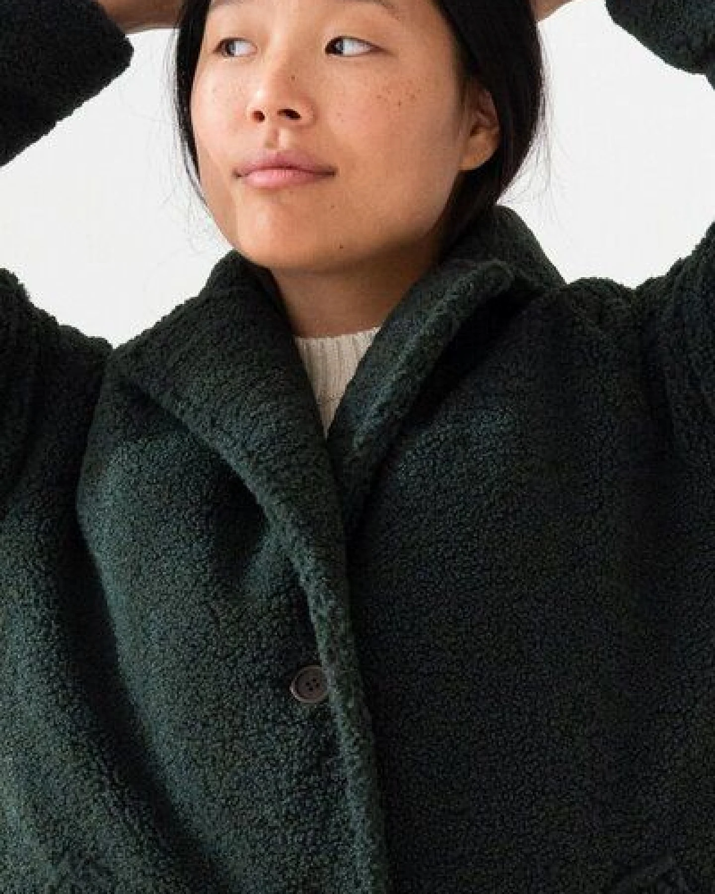 TWOTHIRDS Sherpa-Fleece-Mantel Itbayat – Ansicht 4