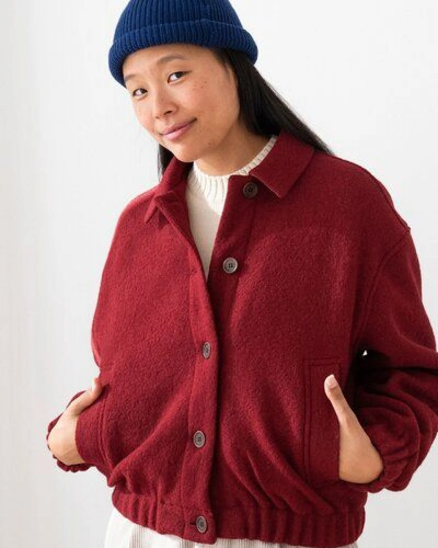 TWOTHIRDS Jacke aus gekochter Wolle Rennell – Ansicht 3