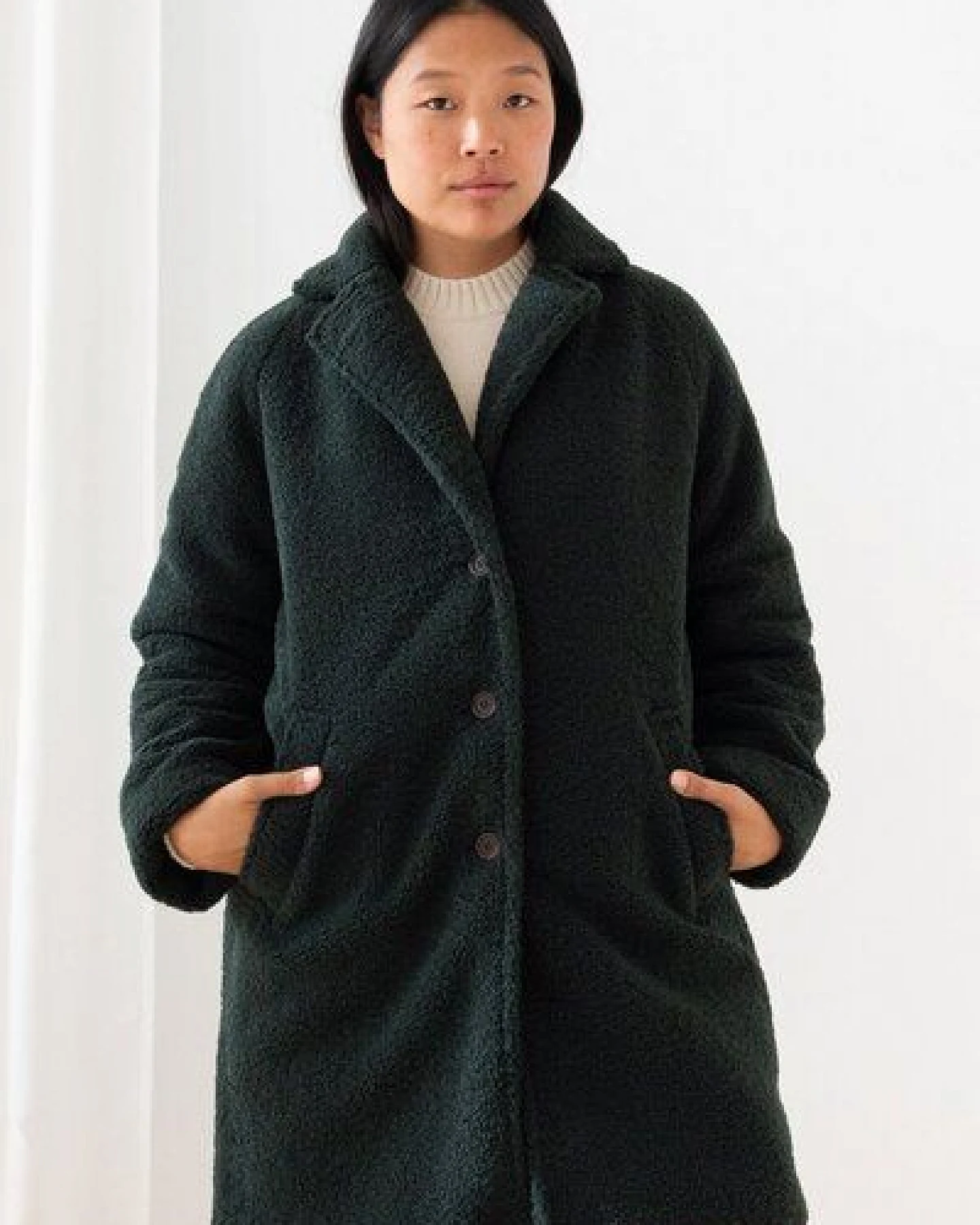 TWOTHIRDS Sherpa-Fleece-Mantel Itbayat – Ansicht 3