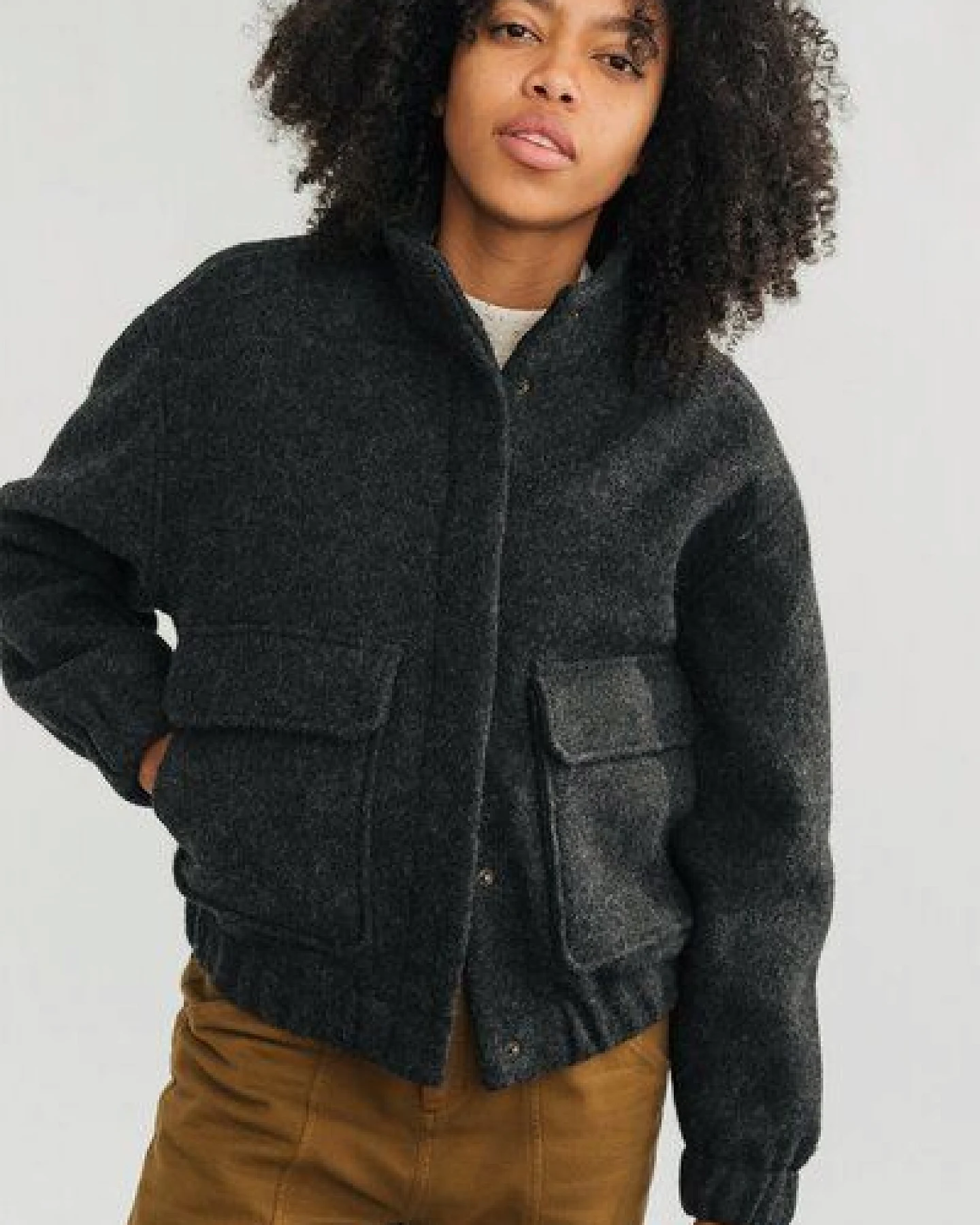 TWOTHIRDS Jacke aus gekochter Wolle Bushmill – Ansicht 4