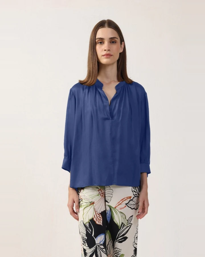 Neu Nomads Damen vegan Bluse Juno Bluejay