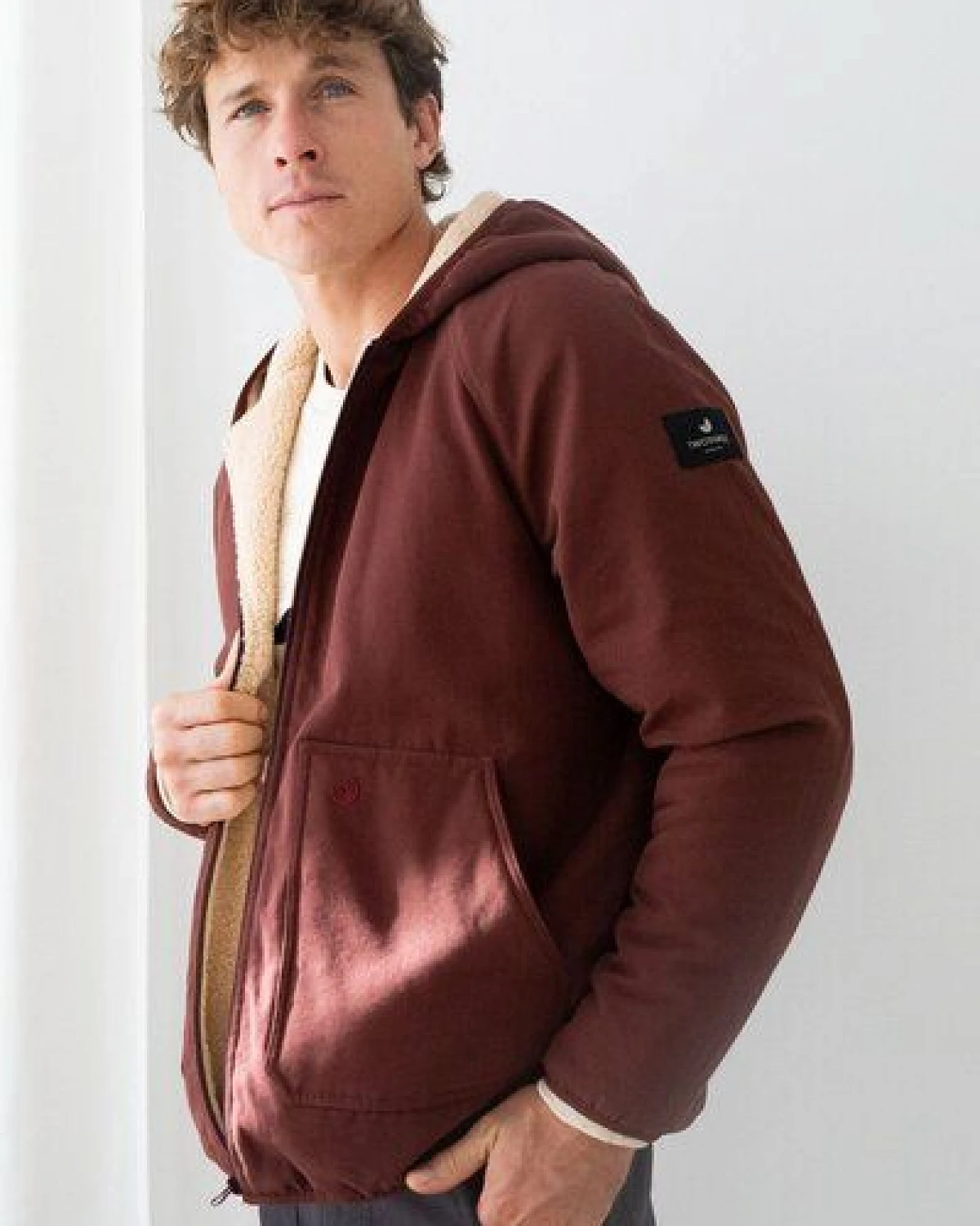TWOTHIRDS Sherpa-Jacke mit Kapuze Pandawa – Ansicht 4