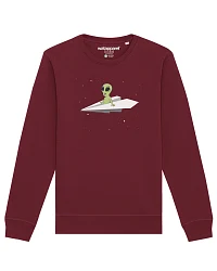Produktseite: Watapparel Sweatshirt Alien on a paper plane