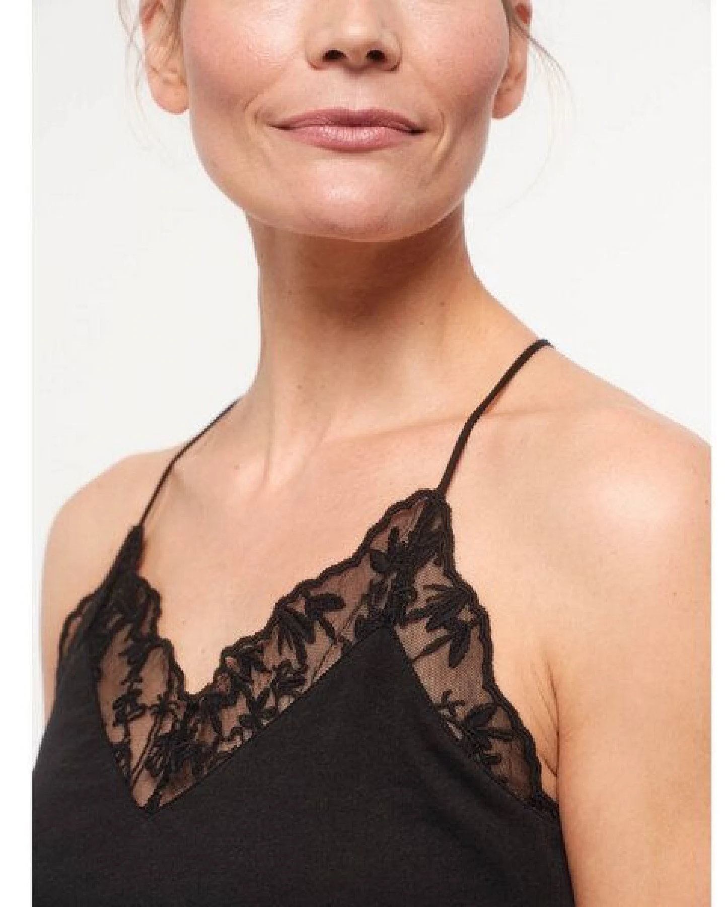 LANIUS Top mit Spitze aus Bio-Baumwolle – Ansicht 4