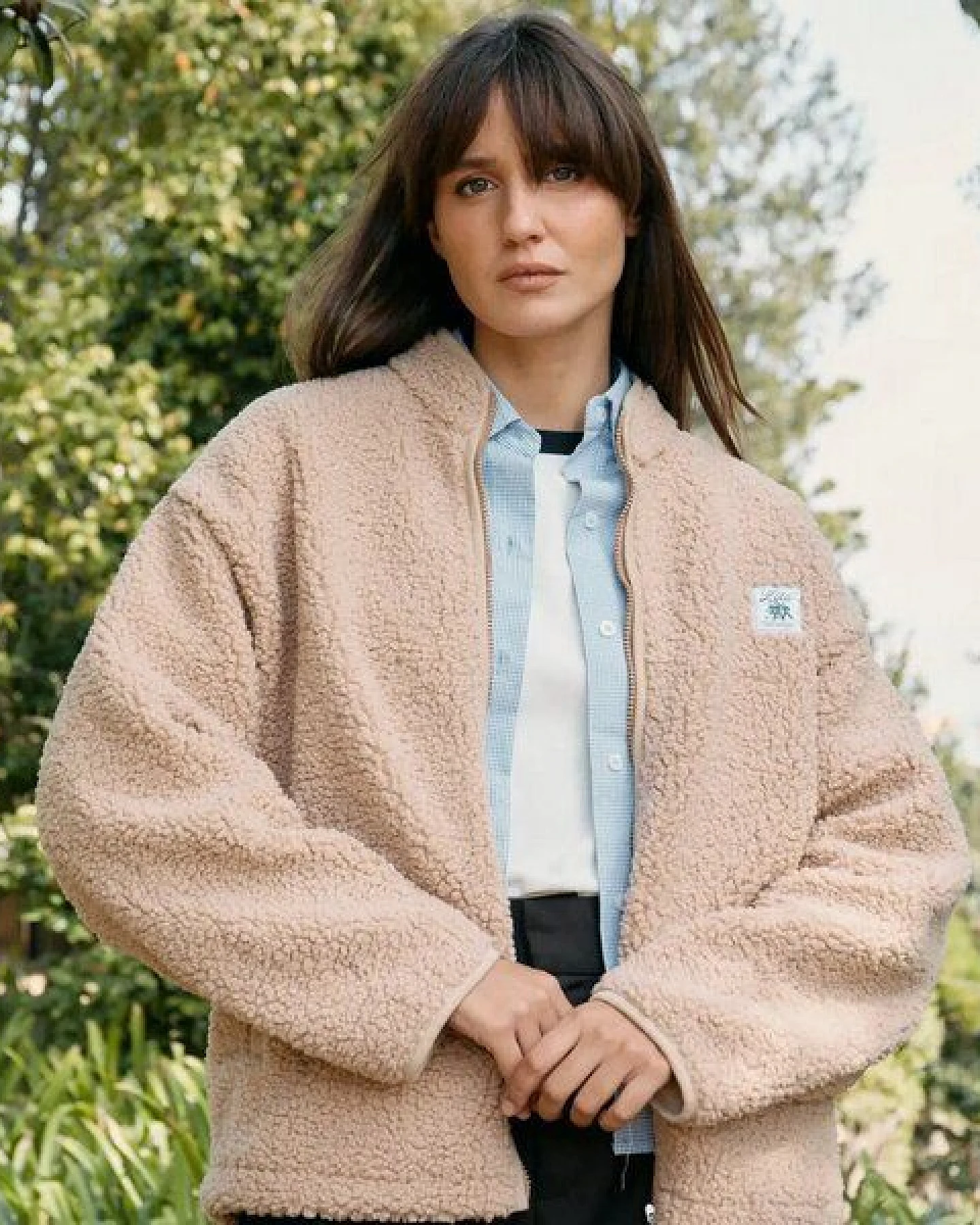 Zèta Teddy Weste Camel – Ansicht 3