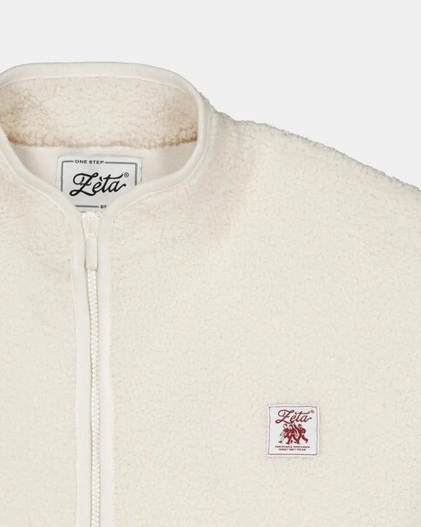 Zèta Teddy Jacke Beige – Ansicht 2