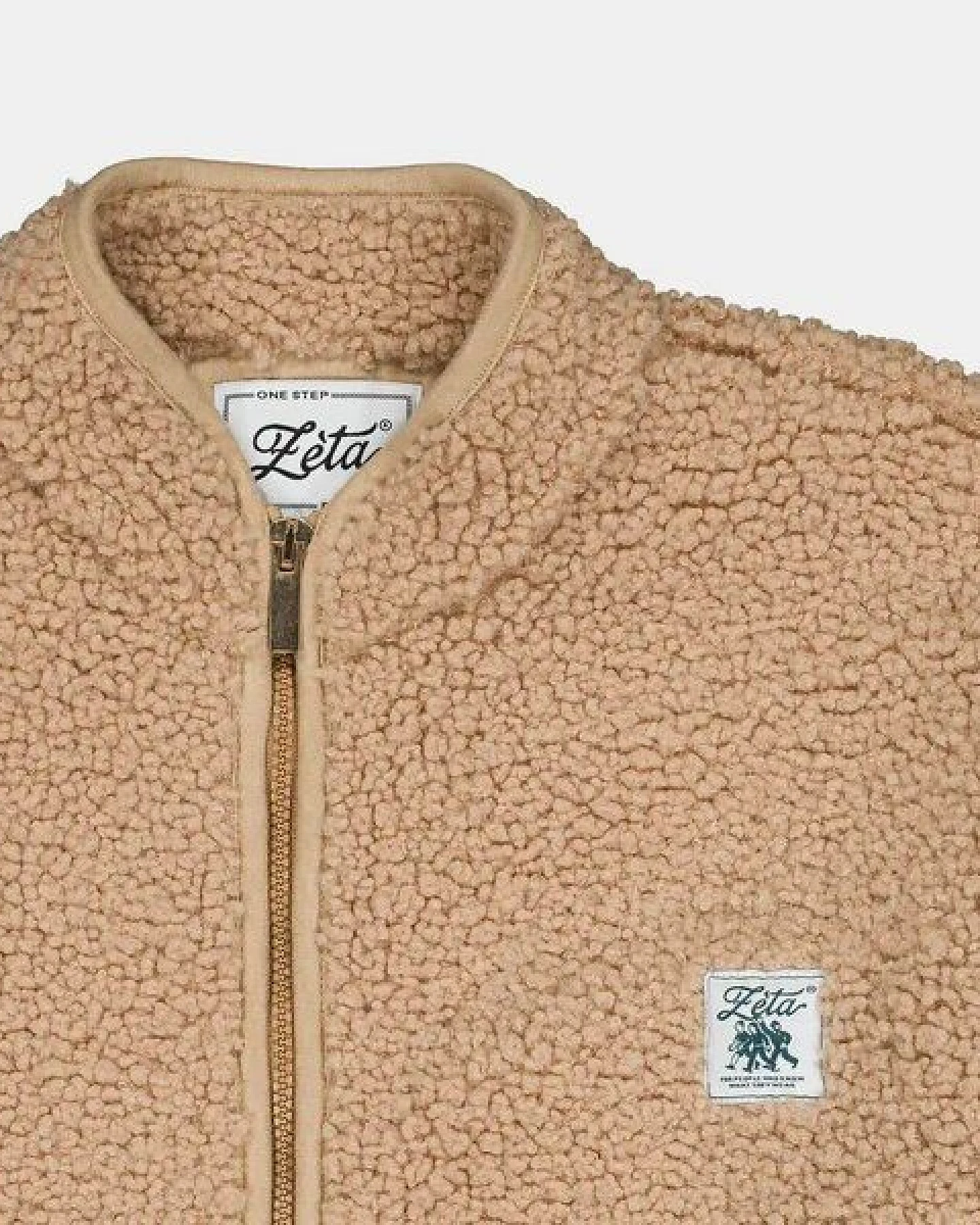 Zèta Teddy Weste Camel – Ansicht 2