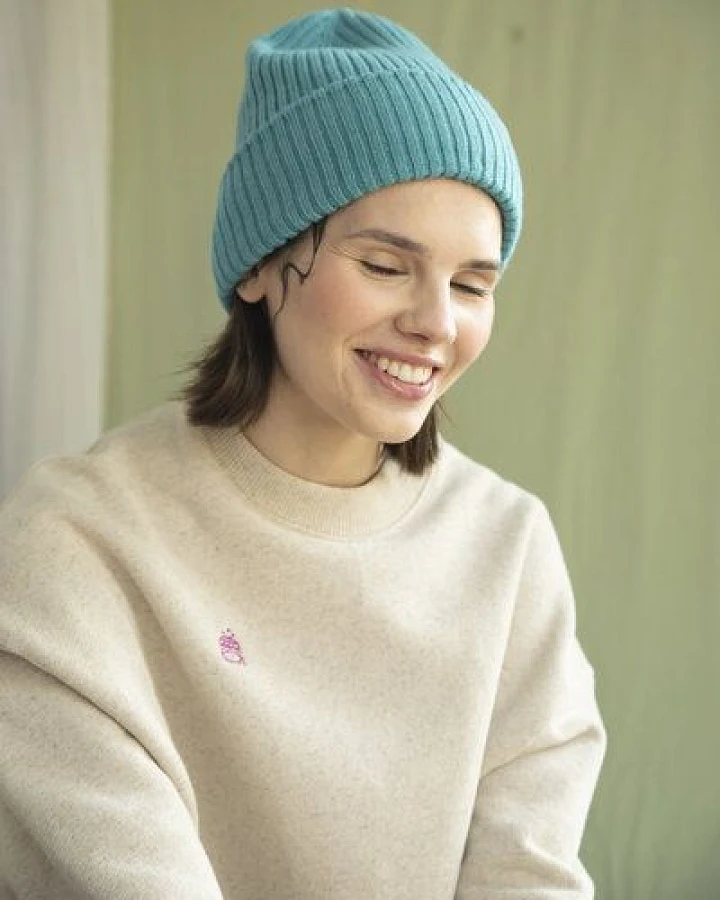 Kiwistories Strickmütze aus 100% Merinowolle- mulesingfrei